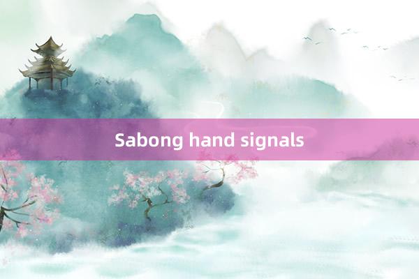 Sabong hand signals