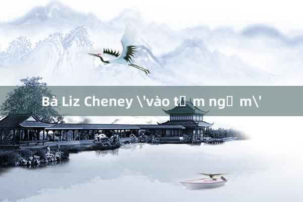 Bà Liz Cheney 'vào tầm ngắm'